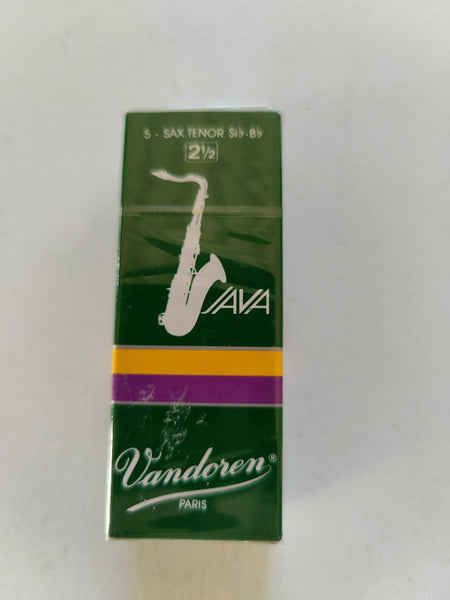 Vandoren Java Tenor Saxophone reeds- strength 2.5