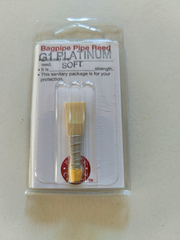 G1 Platinum chanter reeds-soft