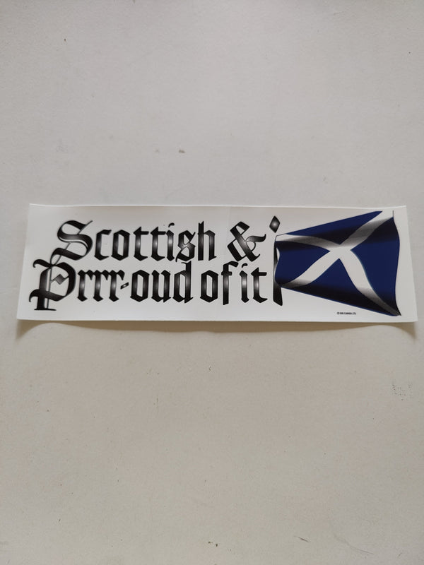 Scottish and proud of it bumper sticker