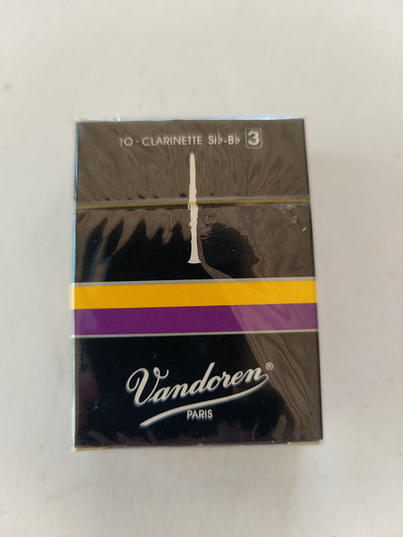 Vandoren traditional Clarinet reeds- strength 3