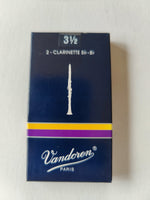 Vandoren traditional Clarinet twin pack of reeds- strength 3.5