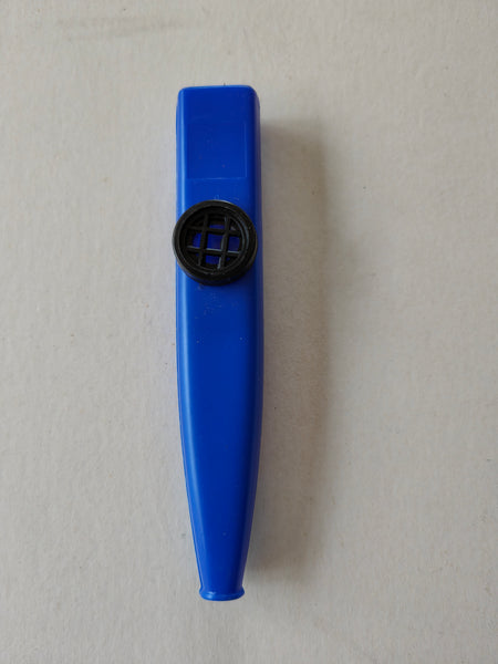 Blue plastic kazoo
